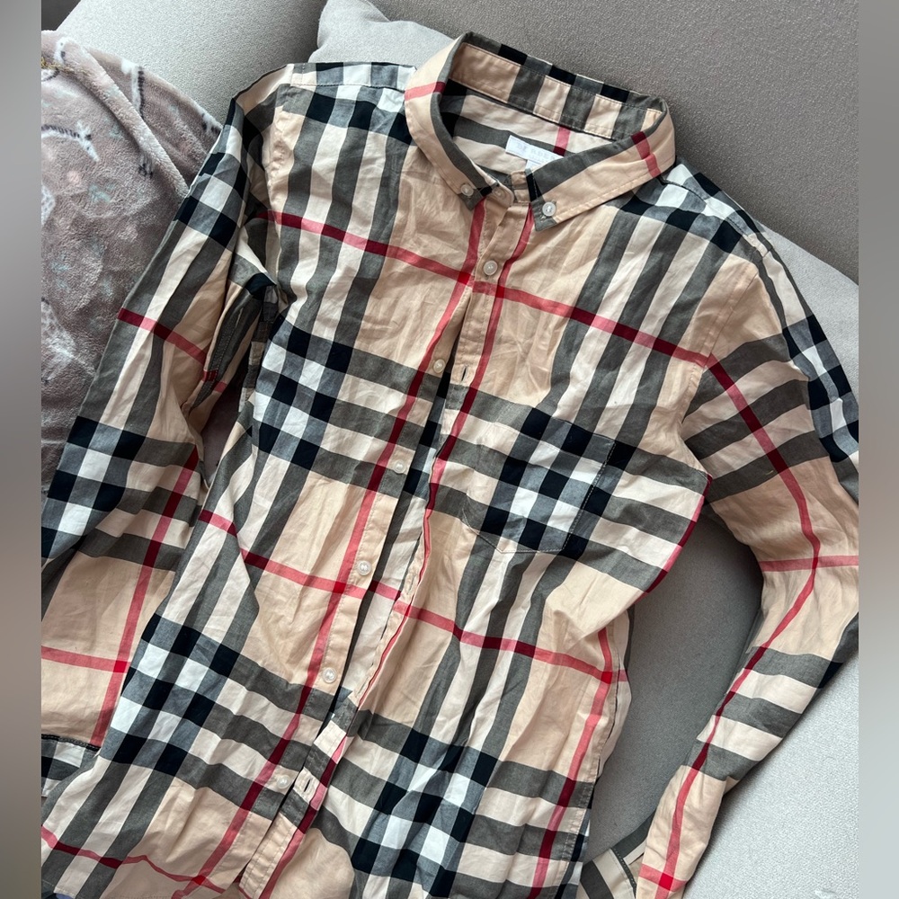 Boys long sleeve Burberry shirt